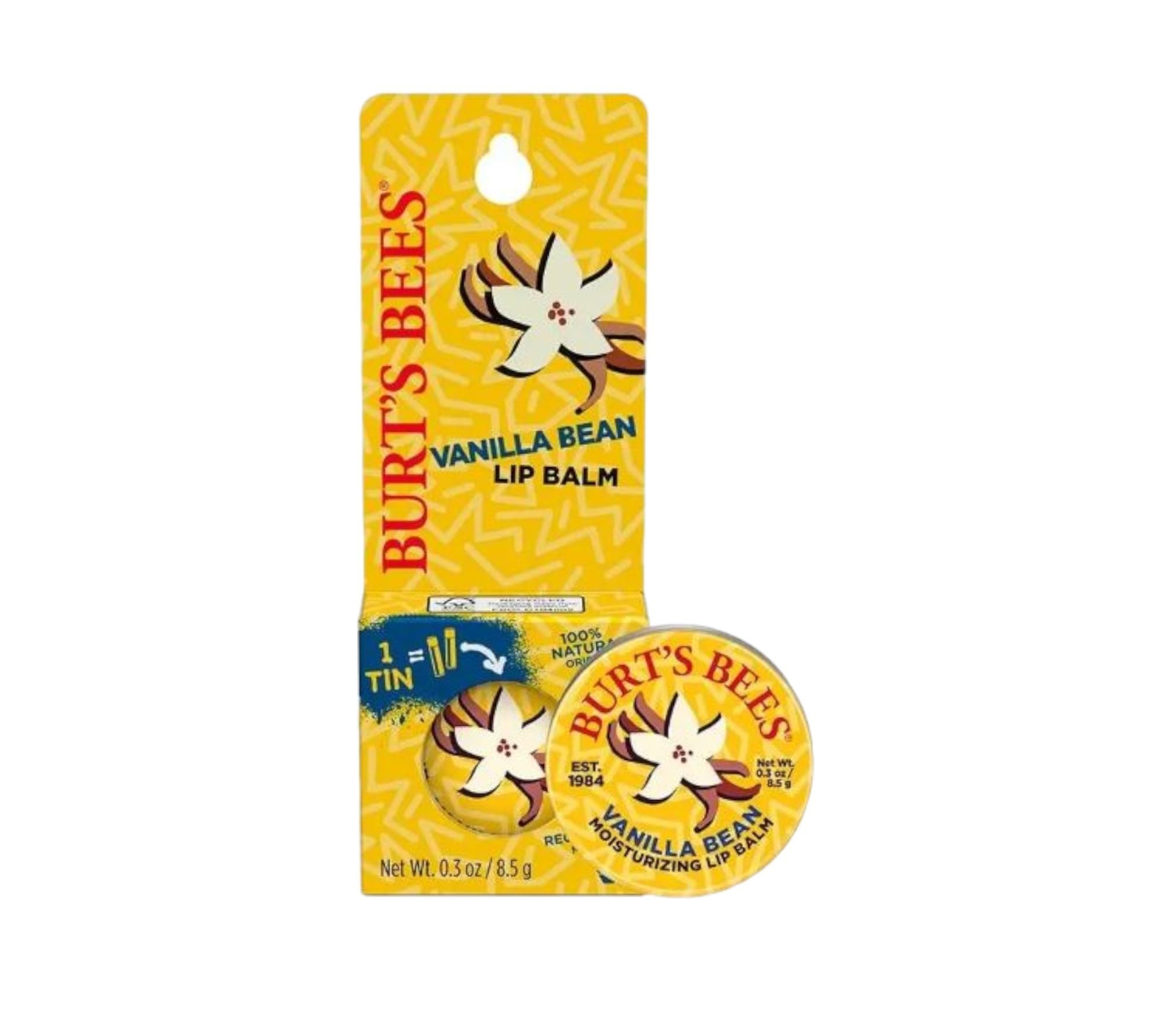 Burt's Bees Vanilla Bean Lip Balm Tin 0.3 oz