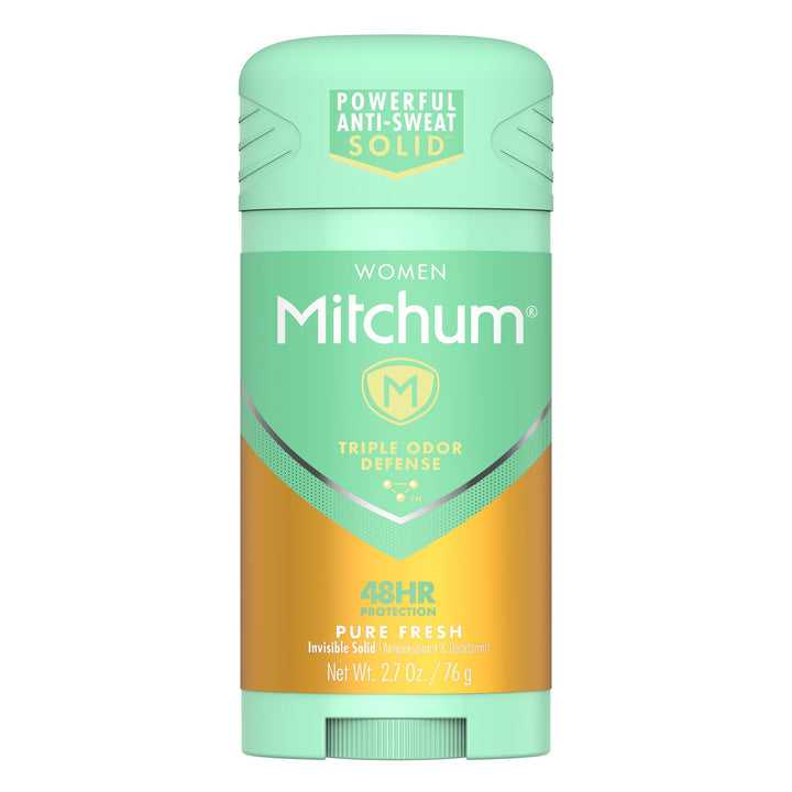 Mitchum Advanced Control Anti-Perspirant & Deodorant, for Women, Invisible Solid, Pure Fresh, 2.7 oz