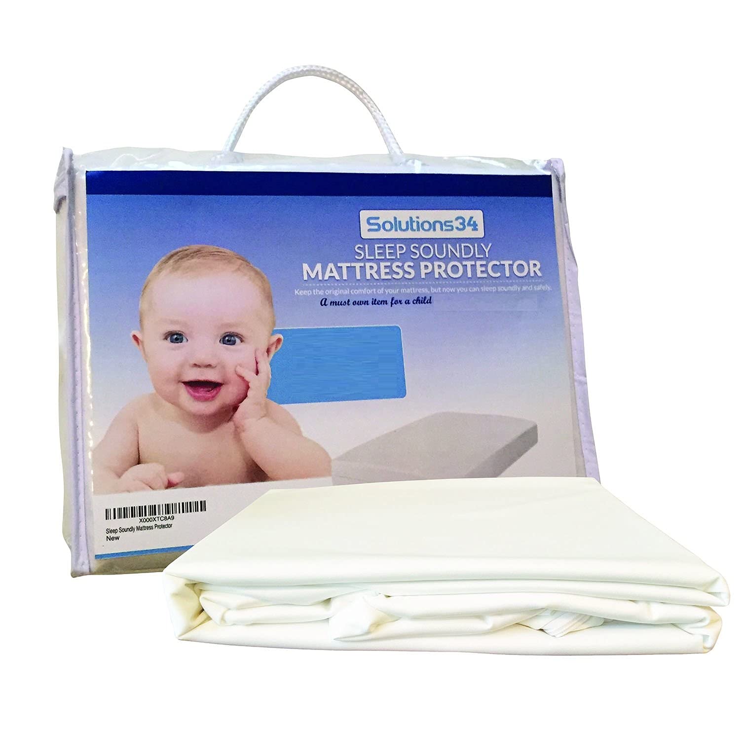 Tymedration Waterproof Crib Mattress Protector, 1 Count, Zippered Encasement, Machine Washable, Breathable Fabric