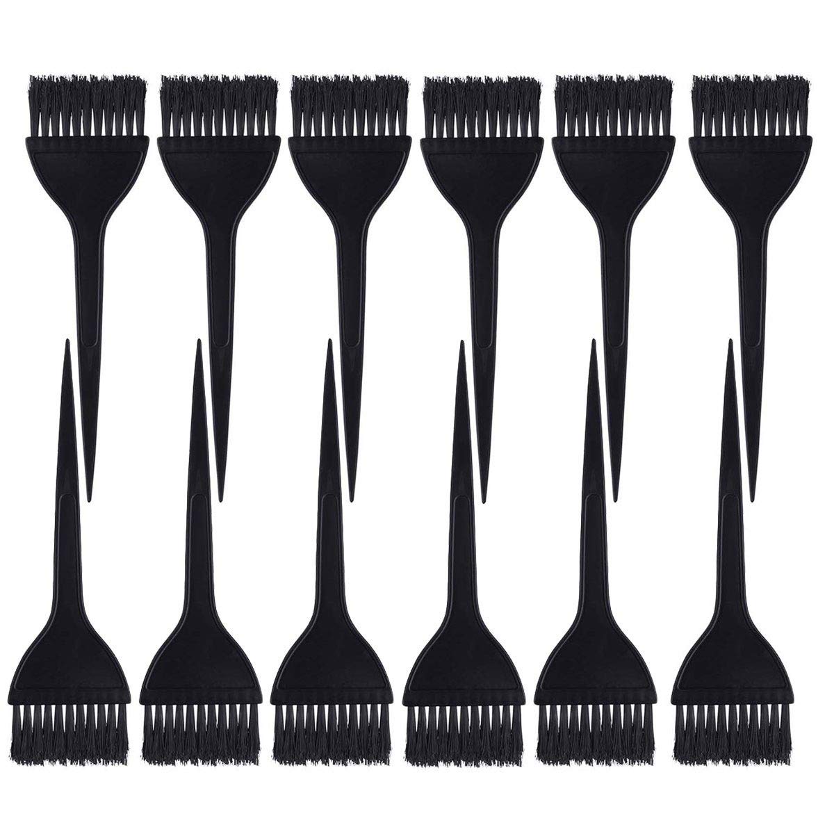 12 Pack Dye Brushes, Dye Makeup Brush Hair Coloring Dyeing Kit(Black)