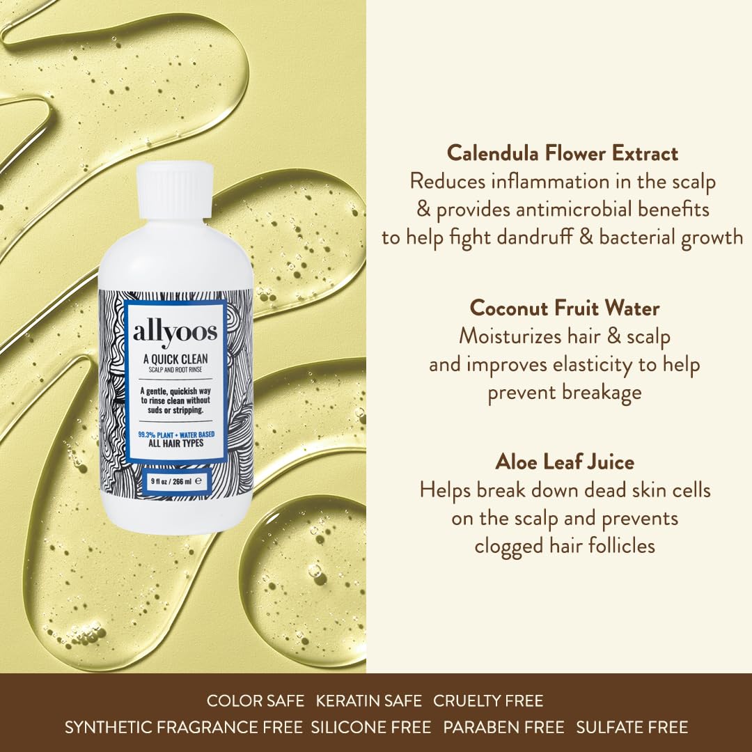 Shampoo and Conditioner Alternative 2-in-1 Hair Wash - A Quick Clean