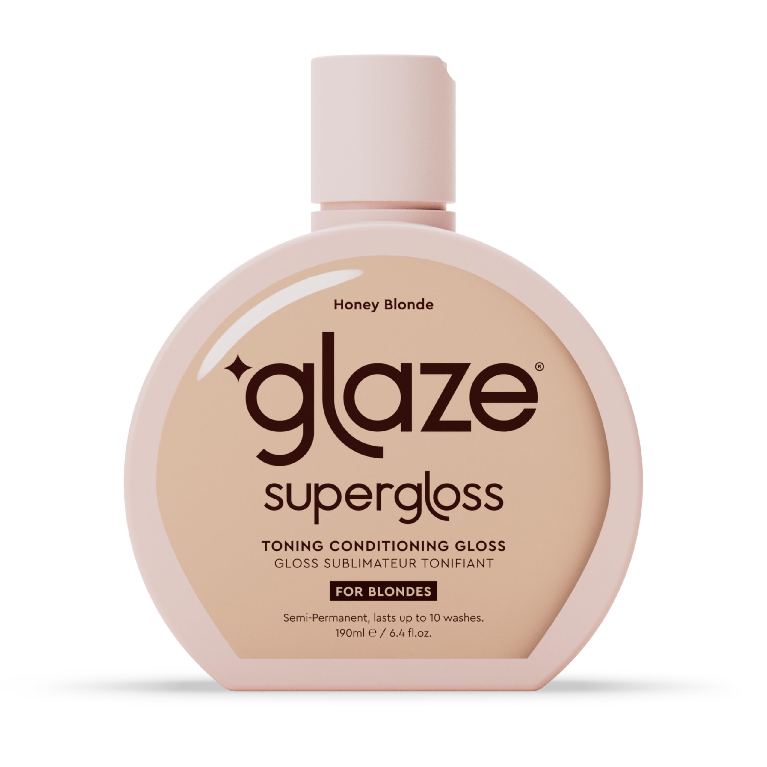 Glaze Super Gloss Color Conditioning Gloss – Honey Blonde for Medium to Dark Blonde Hair – Rinse Out Semi-Permanent Hair Gloss that Enhances Color and Boosts Shine & Hydration