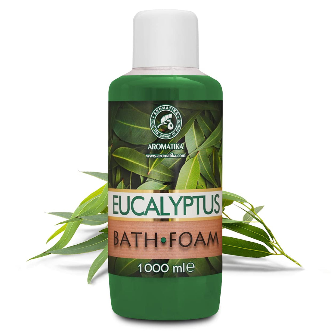 Bath Foam with Eucalyptus Essential Oil - 34 Fl Oz (1000ml) - Body Care - Good Sleep - Beauty - Bathing - Body Care - Wellness - Relax - Aromatherapy - Spa - Bubble Baths