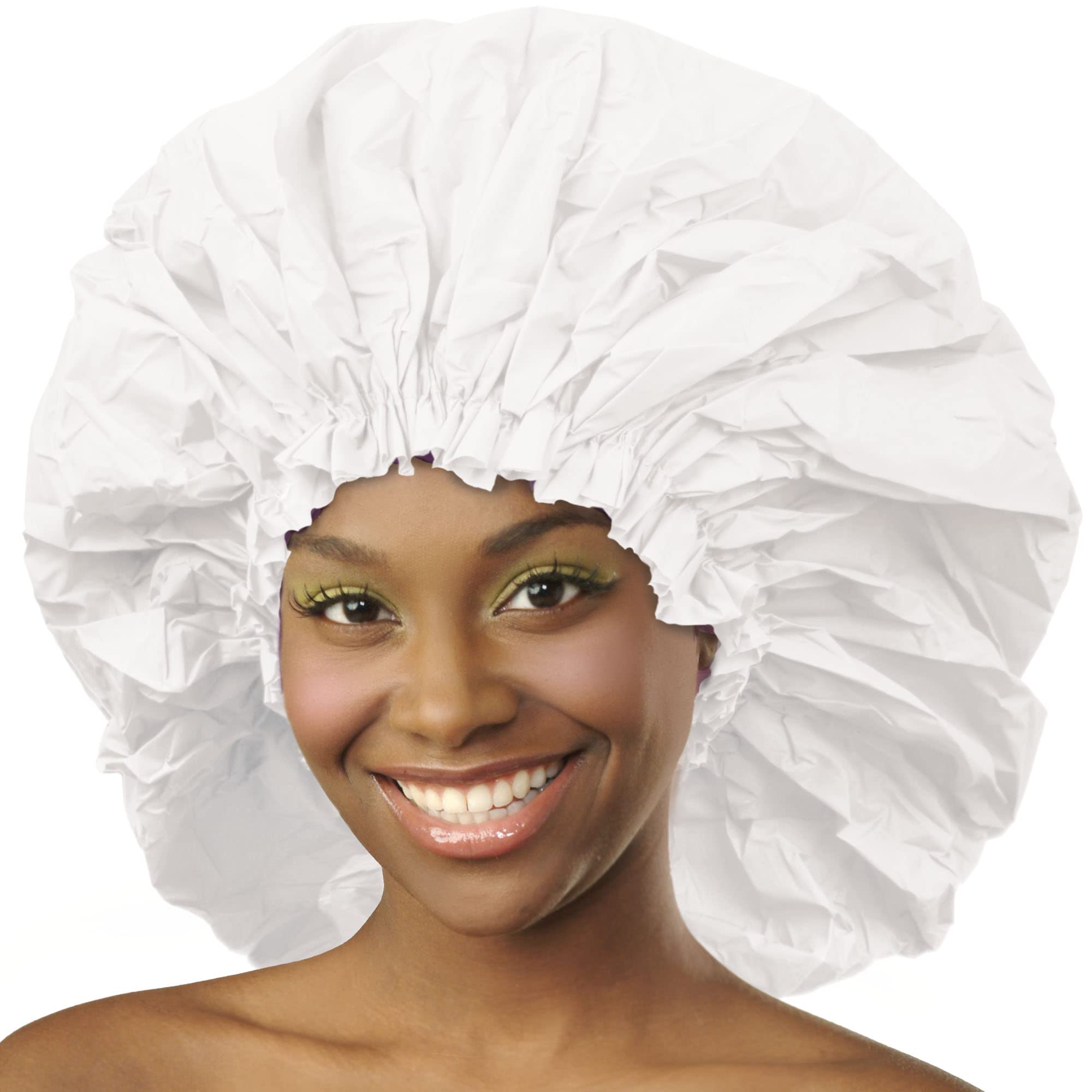 Donna Premium Collection Super Jumbo Shower Cap White 22163 by Donna Collection