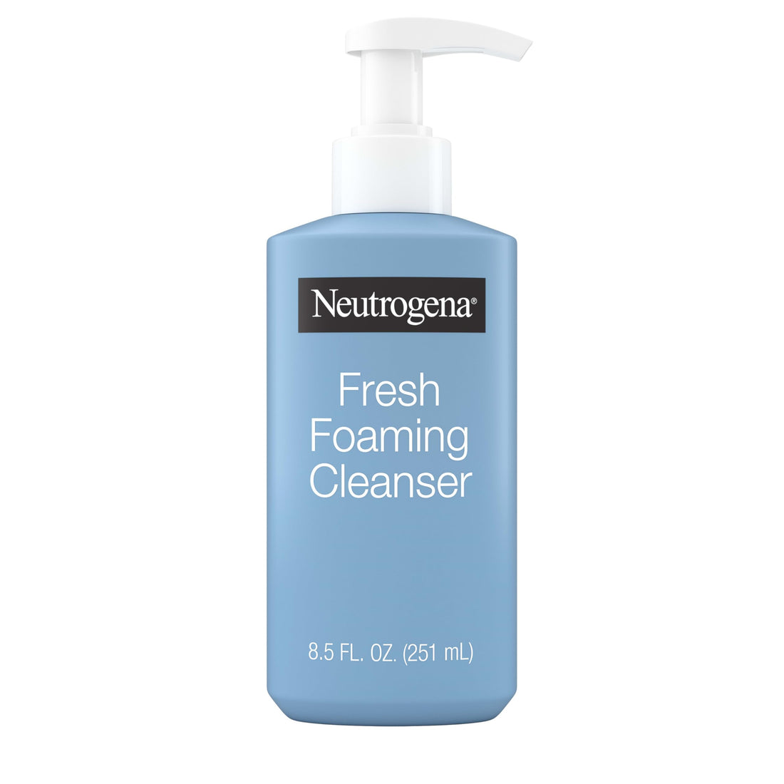 Neutrogena Fresh Foaming Facial Cleanser, All-In-One Makeup Remover Face Wash for Nor-mal to Oily Skin Deeply Cleanses & Removes Waterproof Makeup, Soap-Free, Non-Comedogenic, 8.5 fl. oz