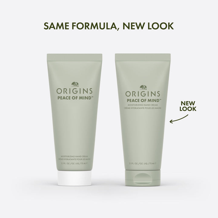 Origins Peace of Mind Moisturizing Hand Cream | Hydrates & Softens Dry Skin | Hand Lotion With Peppermint, Basil, & Eucalyptus Essential Oils, Travel Size, 2.5 Fl Oz