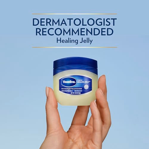 Vaseline Healing Jelly For Dry Skin and Eczema Relief Original 100% Pure Petroleum Jelly 1.75 Ounce (Pack of 1)
