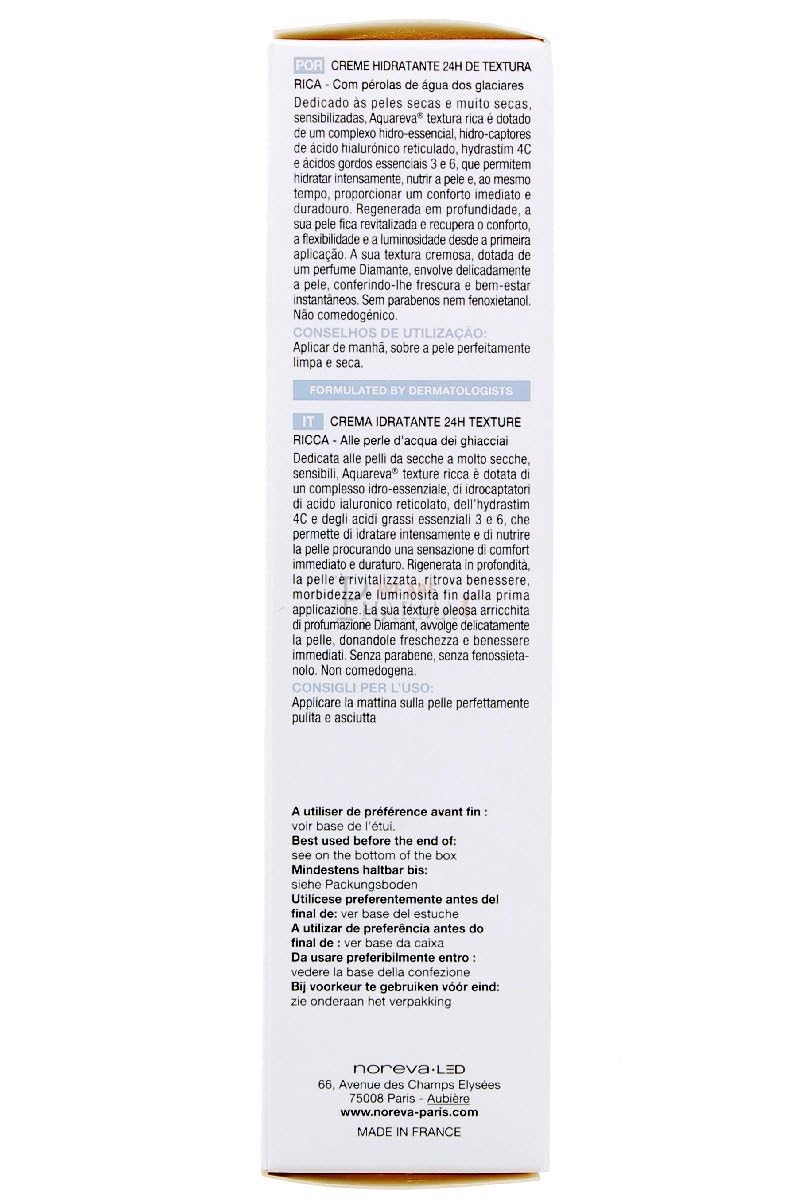 Noreva Aquareva Moiturizing Cream Rich Textured 40ml