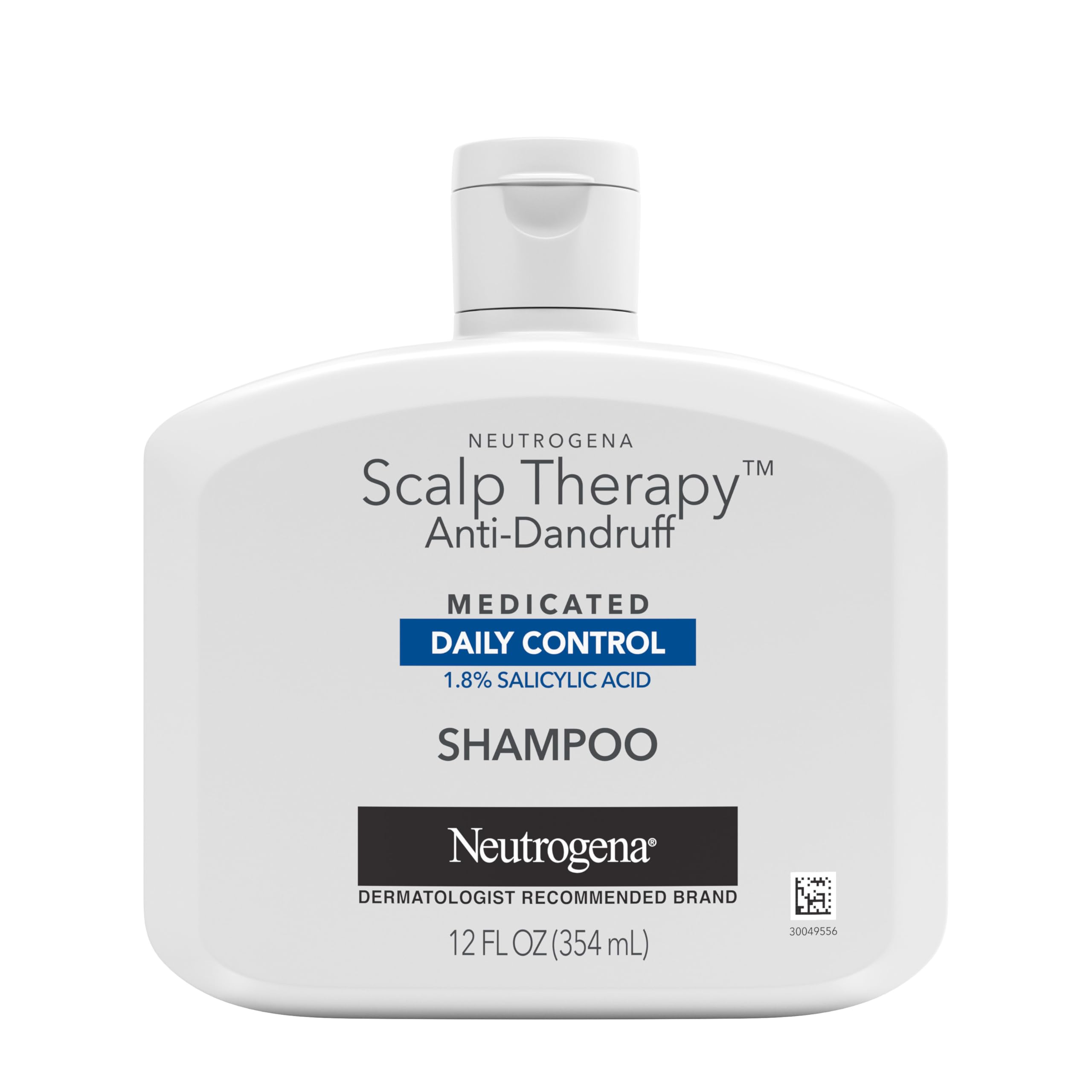 Neutrogena Scalp Therapy Anti-Dandruff Shampoo Daily Control, 1.8% salicylic acid, with fragrance of warm vanilla & toasted coconut notes, 12 fl oz