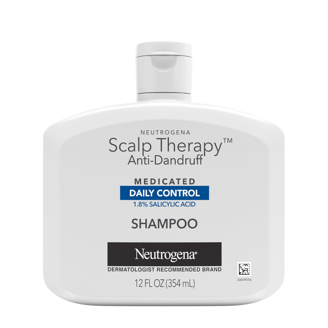 Neutrogena Scalp Therapy Anti-Dandruff Shampoo Daily Control, 1.8% salicylic acid, with fragrance of warm vanilla & toasted coconut notes, 12 fl oz