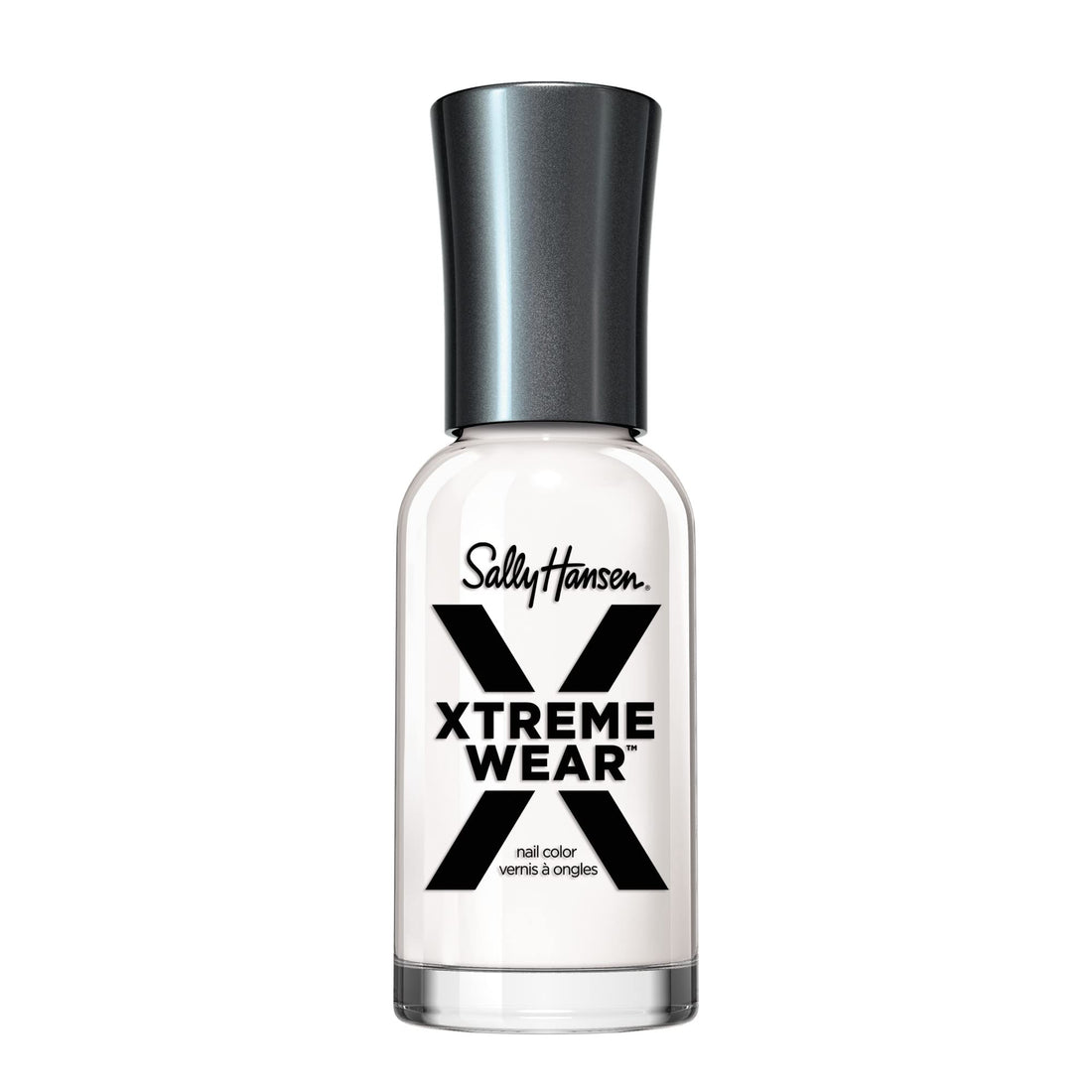 Sally Hansen Xtreme Wear Nail Polish, Streak-Free, Shiny Finish, Long-Lasting Nail Color, White On, 0.4 Fl Oz (Pack of 1)