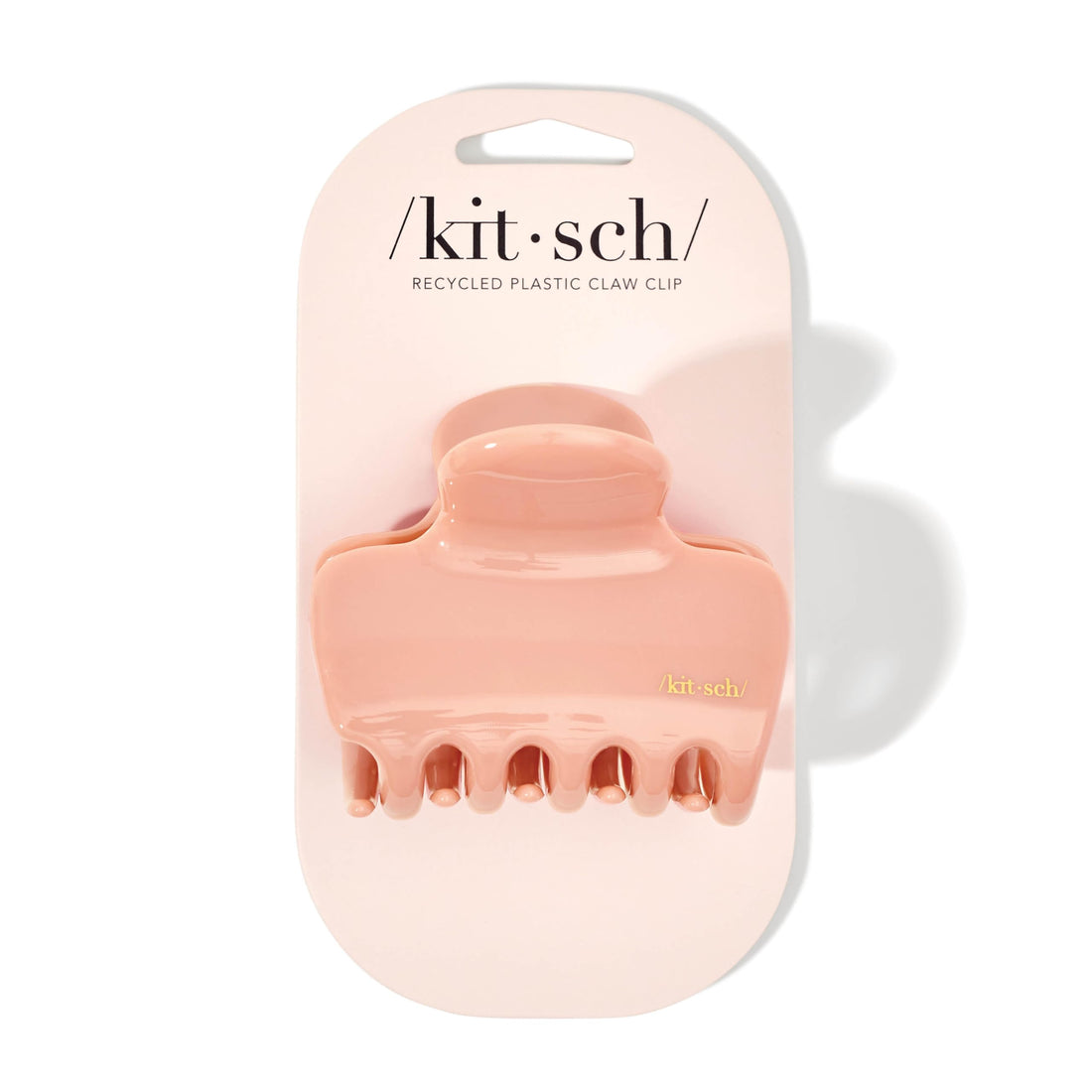 Kitsch Recycled Plastic Puffy Medium Claw Clips, Hair Clips for Women Girls, Hair Claw Clips for Thick Hair, Claw Hair Clips for Thin Hair, Hair Accessories for Women, 1pc (Rosewood)