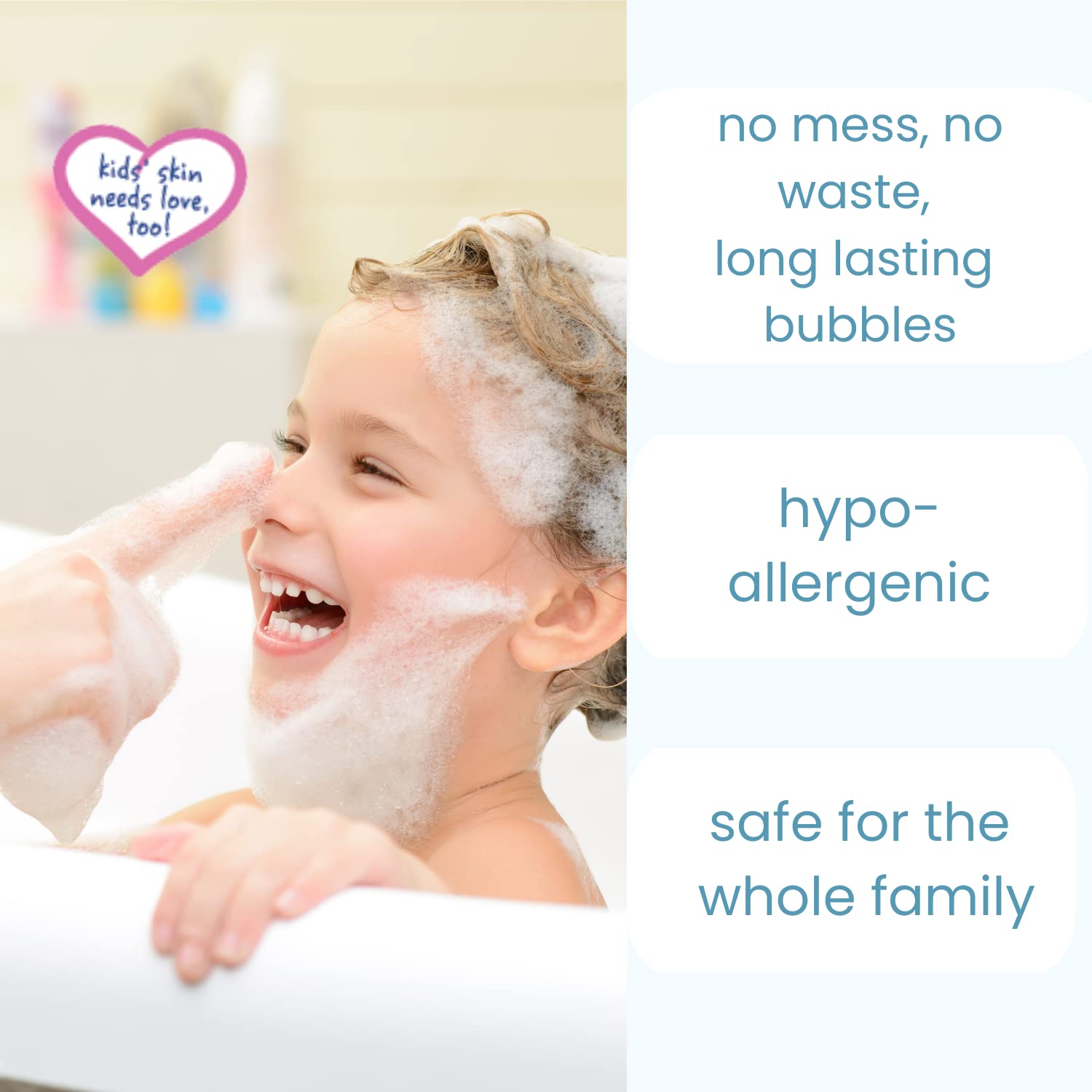 TruKid Bubble Podz Bubble Bath for Kids, Toddlers, & Babies, Tear Free Gentle & Refreshing Bath Bomb for Sensitive Skin with Natural Moisturizers, Non-Toxic, pH Balanced, Yumberry Scent (60 Podz)