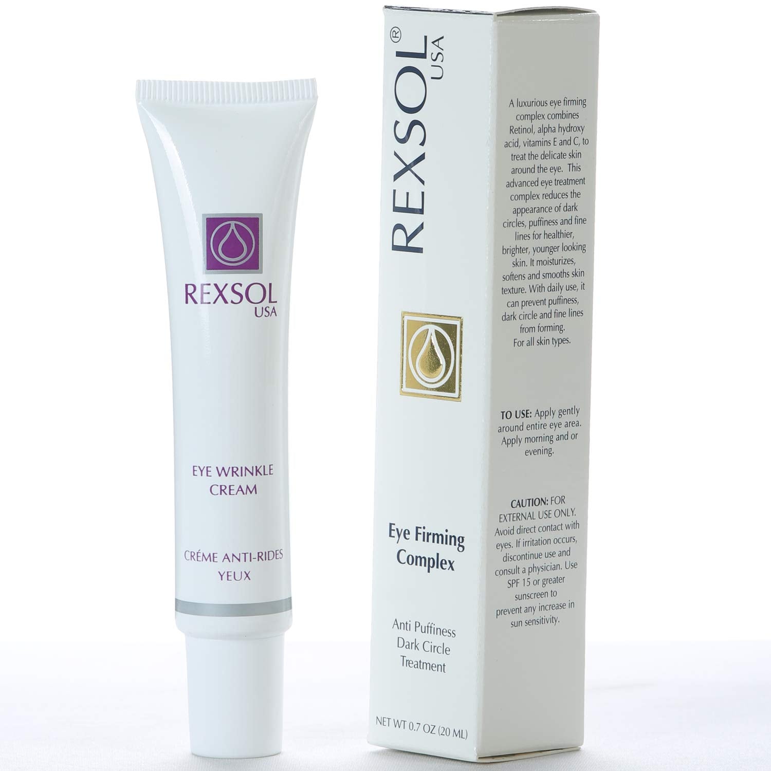 REXSOL Eye Firming Complex Anti-Puffiness & Dark Circle Treatment (20 ml / 0.7 fl oz)