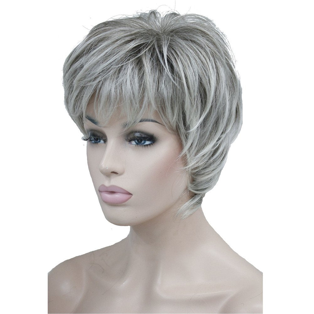 #48T: Aimole Short Layered Body Wave Wigs Synthetic Women'S Wig Full Hair #48T