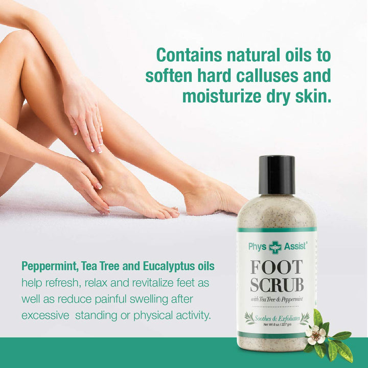 Foot Scrub With Tea Trea & Eucaliptus
