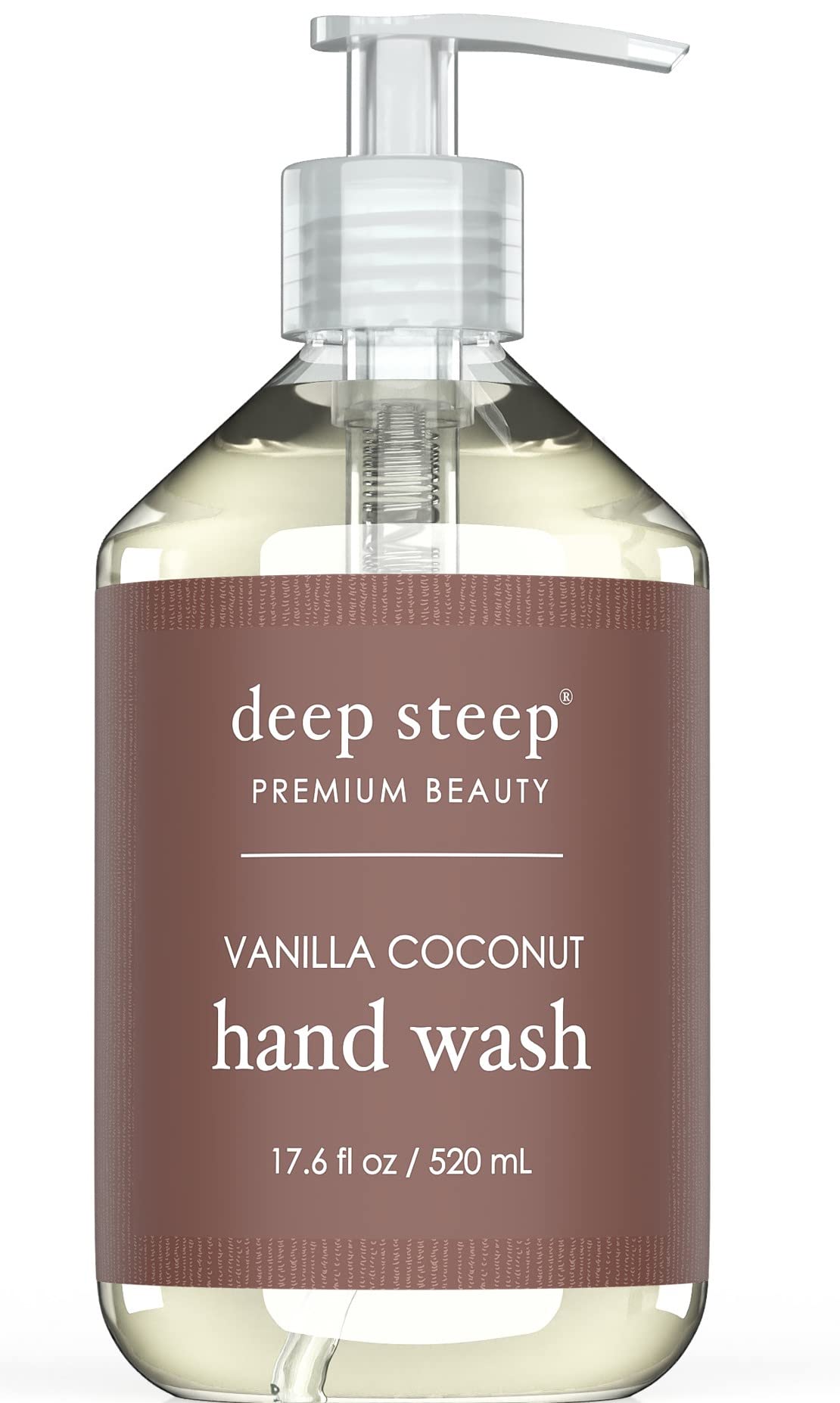 Deep Steep Coconut Oil Hand Wash, Vanilla, 17.6 Fluid Ounce
