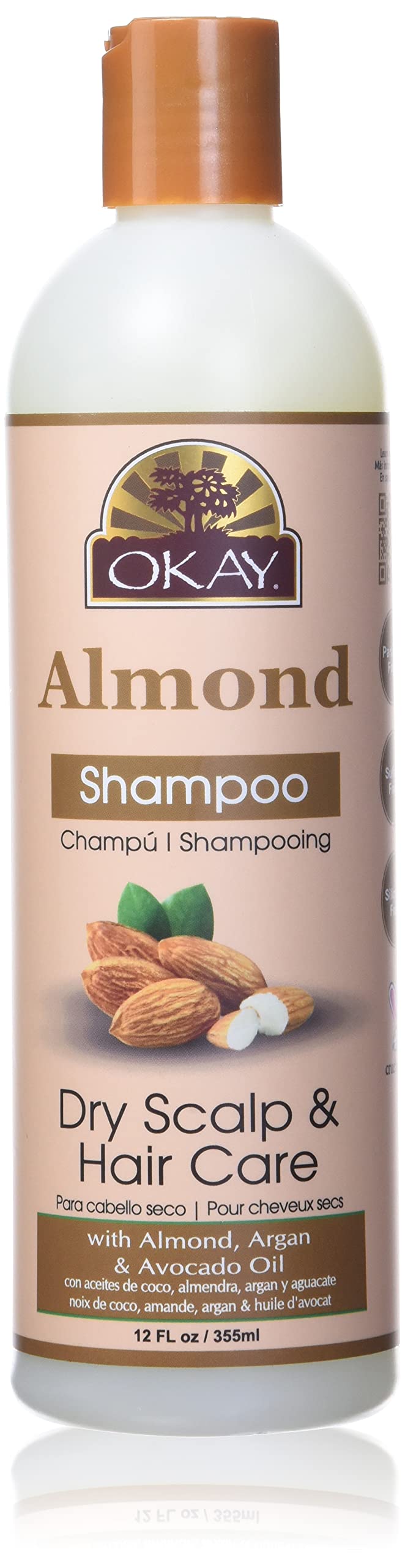 OKAY ALMOND SHAMPOO12oz / 355ML
