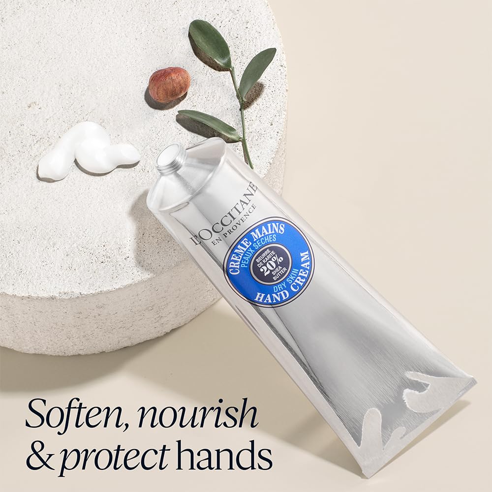 L'Occitane Shea Butter Hand Cream: Nourishes Very Dry Hands | Protects Skin | With 20% Organic Shea Butter | Vegan | 1 Sold Every 3 Seconds