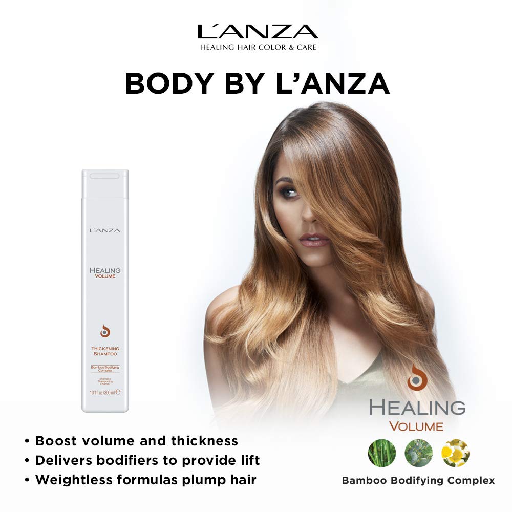 L'anza Healing Volume Thickening Shampoo for Unisex 10.1 Ounce