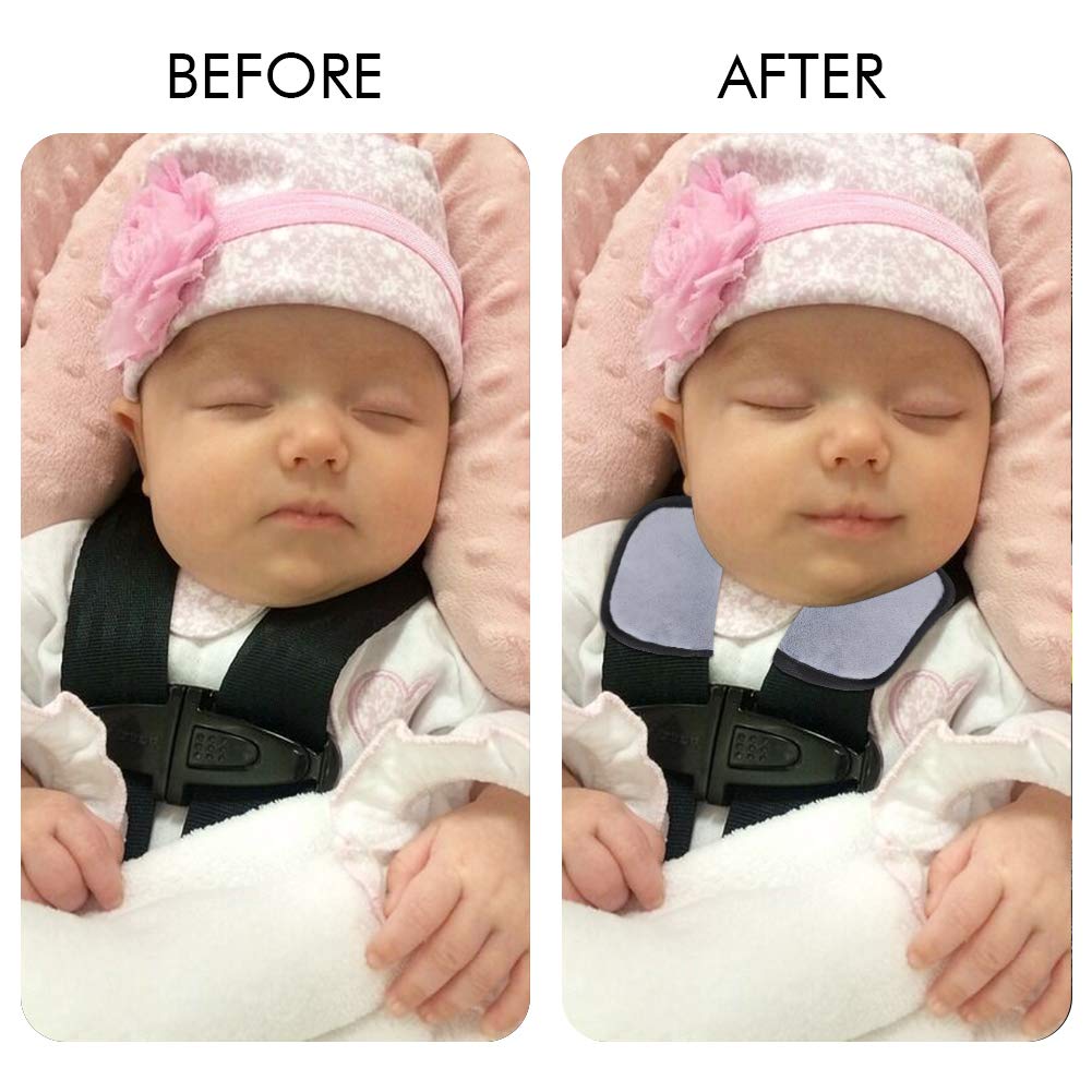 Accmor Car Seat Strap Pads for Baby Toddler Kids, Car Seat Strap Covers, Soft Car Seat Straps Shoulder Pads for All Baby Car Seats, Stroller, Pushchair, High Chair