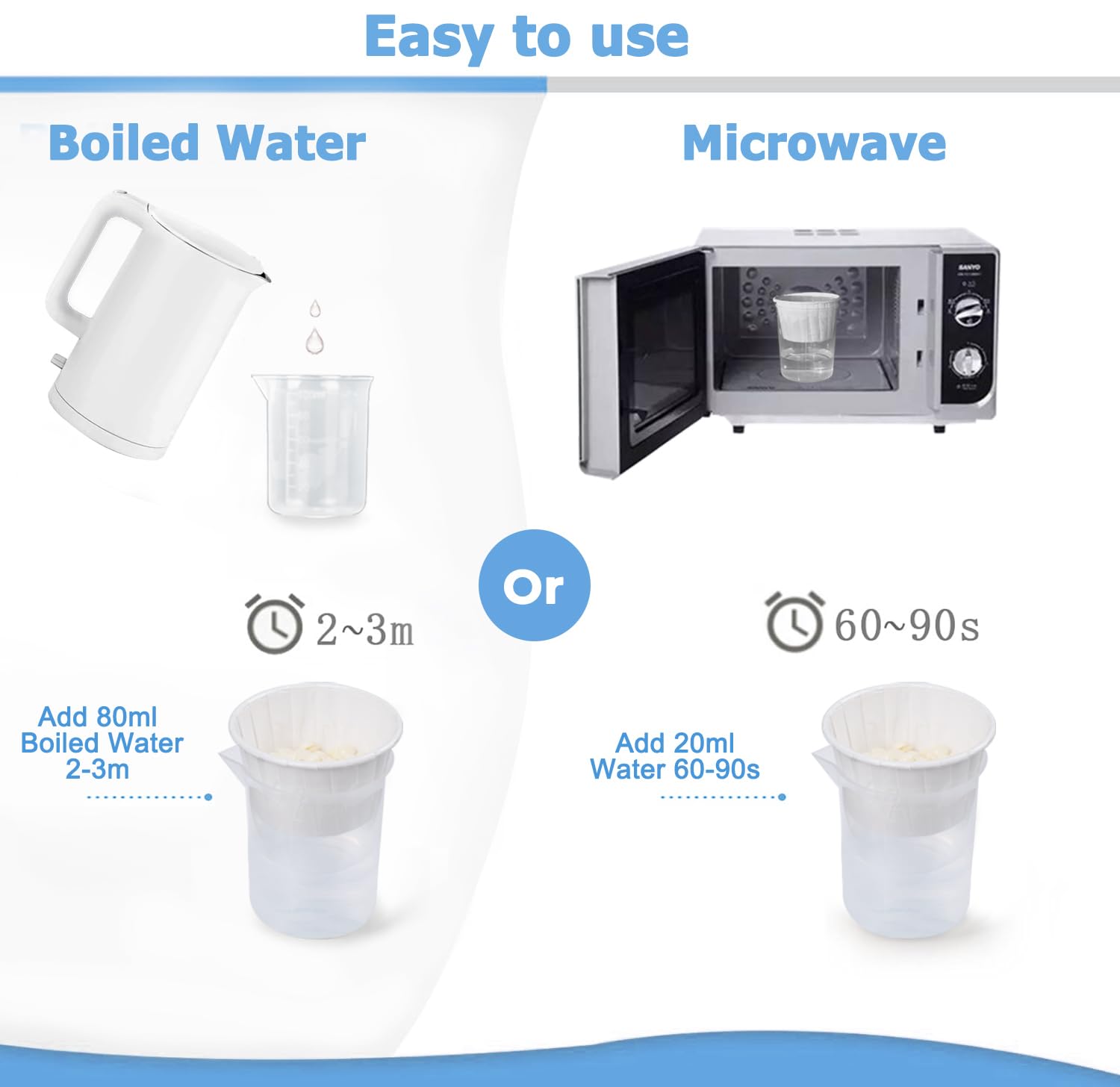 Nose Wax Kit from CoFashion - 50g Wax for Hair Removal, 20 Applicators (Up to 20 Uses), 10 Paper Cups for Nose and Ear Waxing