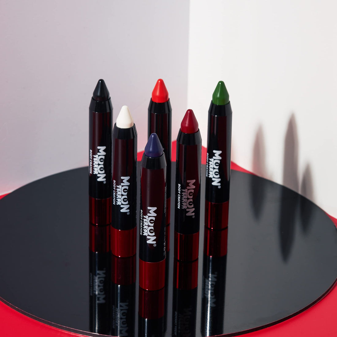 Moon Terror - Halloween Face Paint Stick/Body Crayon Makeup for Face & Body - 0.12oz - Create Spooky Designs Like a pro! Wicked White