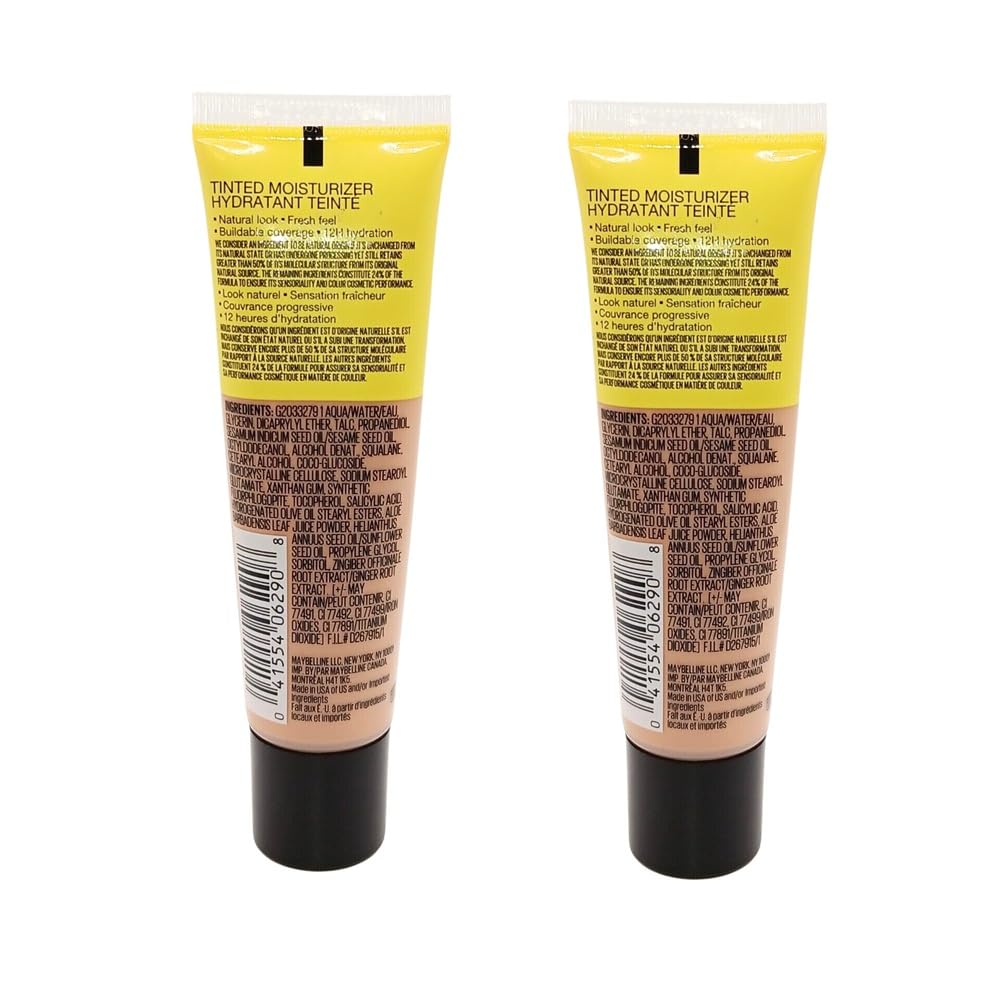 Maybelline New York Pack of 2 Fit Me Tinted Moisturizer, 115