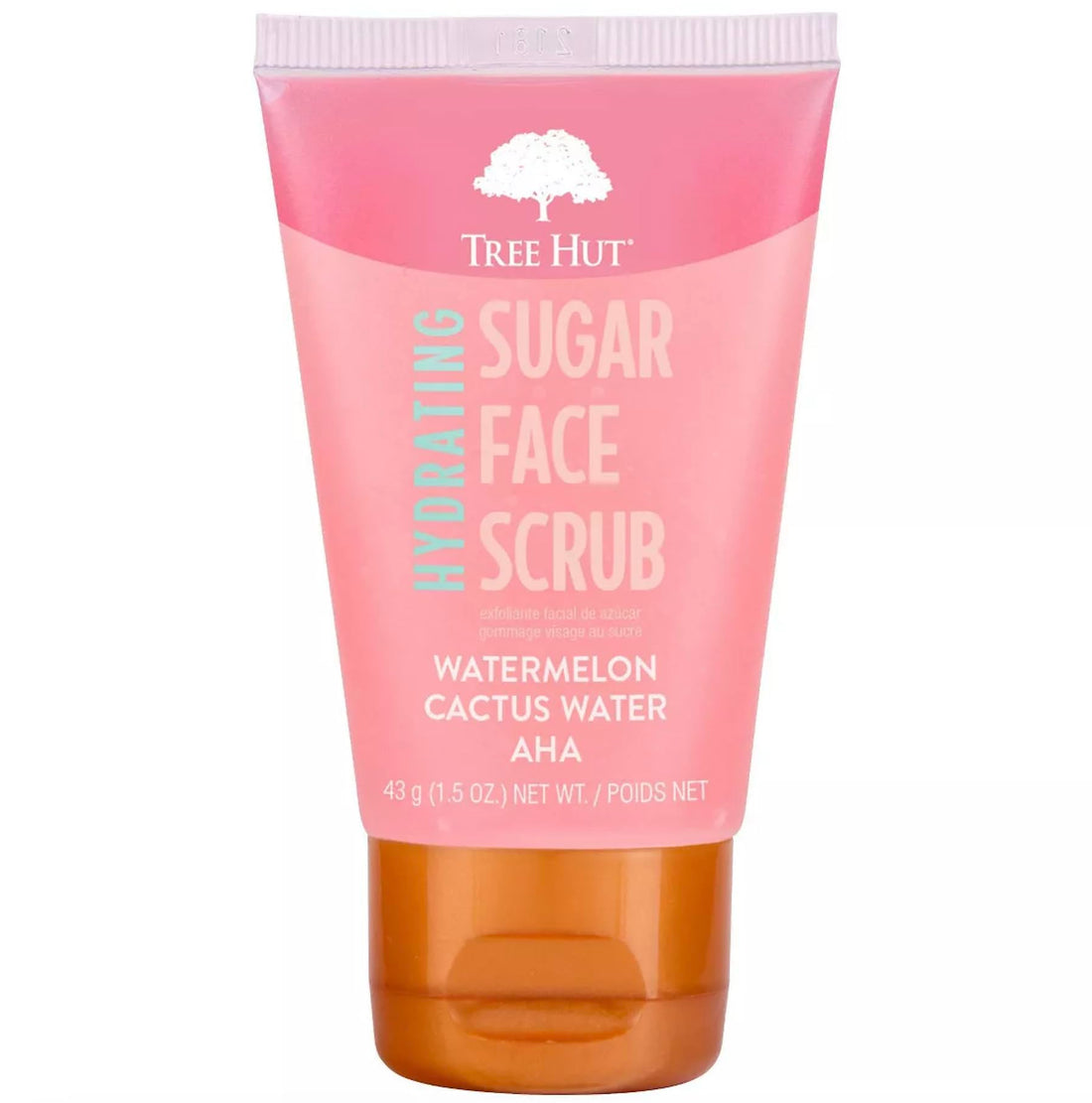 Watermelon & Cactus Hydrating Face Scrub – 1.5 fl oz, Deep Pore Cleanser with AHA, Exfoliates Skin & Impurities, Vegan & Free of Parabens & Sulfates, VitaBoost™ Loofah (Pack of 3, Watermelon & Cactus)