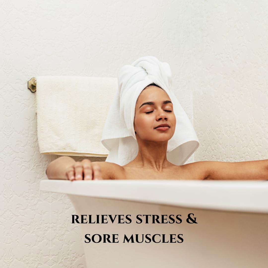 Irene Organics All Natural Bath Salt Soak - Exfoliating Dead Sea Salt + Himalayan Salt Bath Body Scrub for Calm, Soothing and Detoxing (Calm - Lavender)