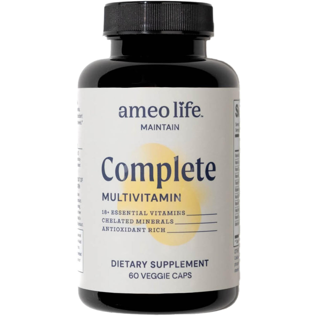 Ameo Life Chelated Daily Multivitamins for Adult Men and Women - Multi Vitamin Supplement with Zinc, Biotin, Iodine, Chromium, Manganese and Vitamins A, B6, B12, C, D and E - 60 Capsules