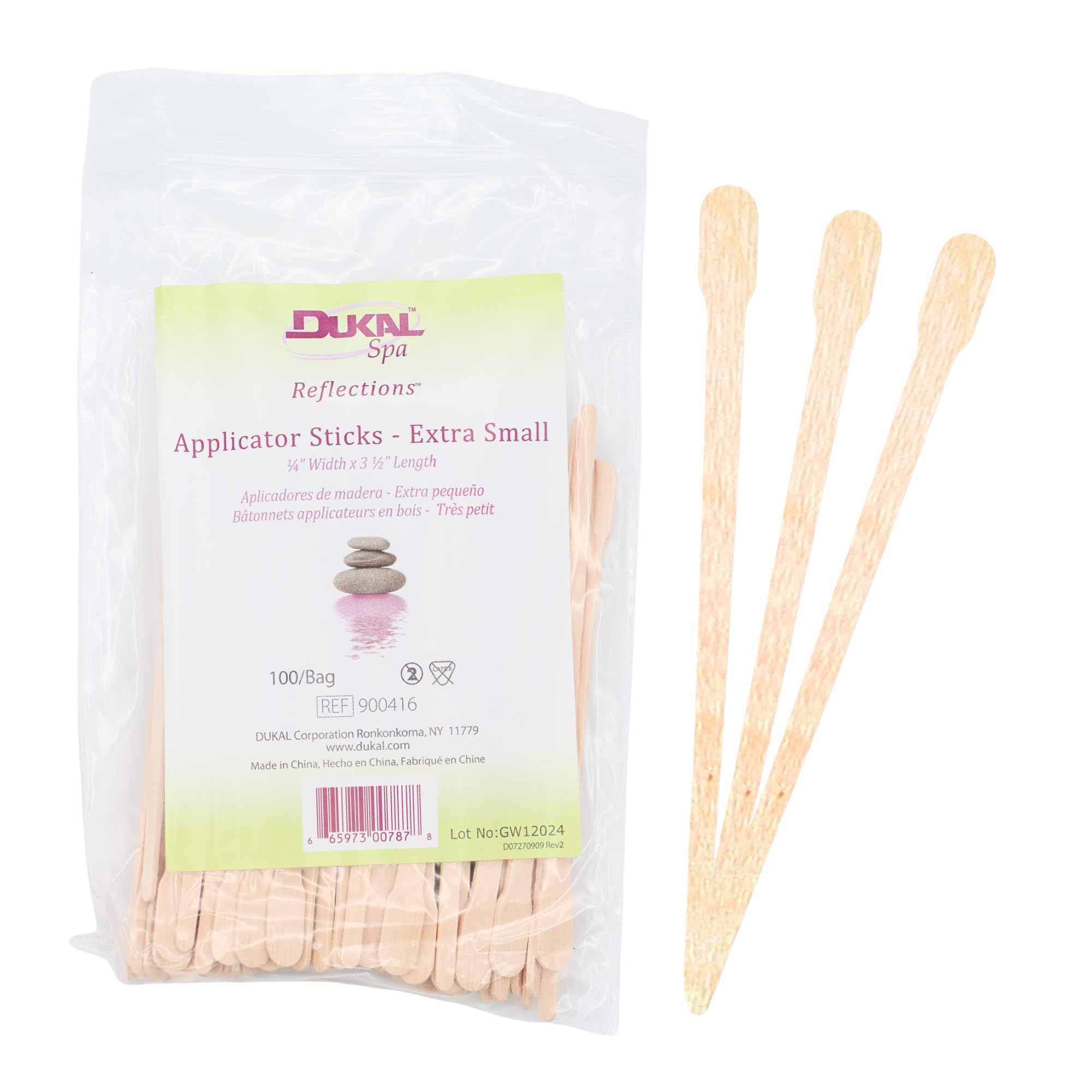 300- Pieces EXTRA SMALL WAXING STICKS Wax Applicator Craft Sticks for Hair Removal Eyebrow Wood Spatulas Applicator, Size: 3-1/2' x '