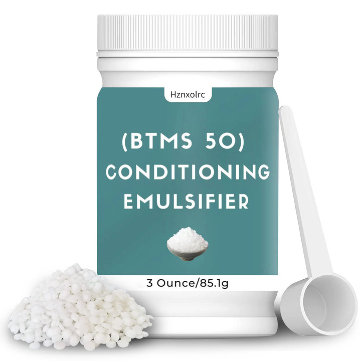 3 oz BTMS 50 Conditioning Emulsifier for Making Leave-in Conditioner, Premium BTMS 50 Conditioning Emulsifier Granules, Higher Activity than BTMS 25, Suitable for Making Lotions, Shampoos and More