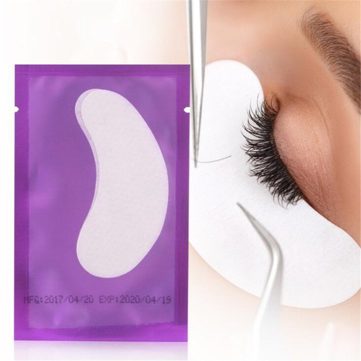 100 Pairs SetEye Gel Patches,Under Eye Pads Lint Free Lash Extension Eye Gel Patches for Eyelash Extension Eye Mask Beauty Tool