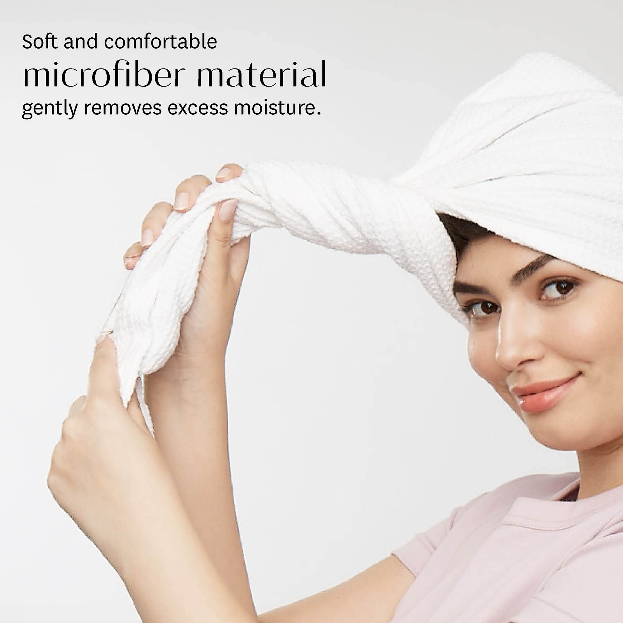 T3 - Luxe Turban Towel with Waffle Microfiber