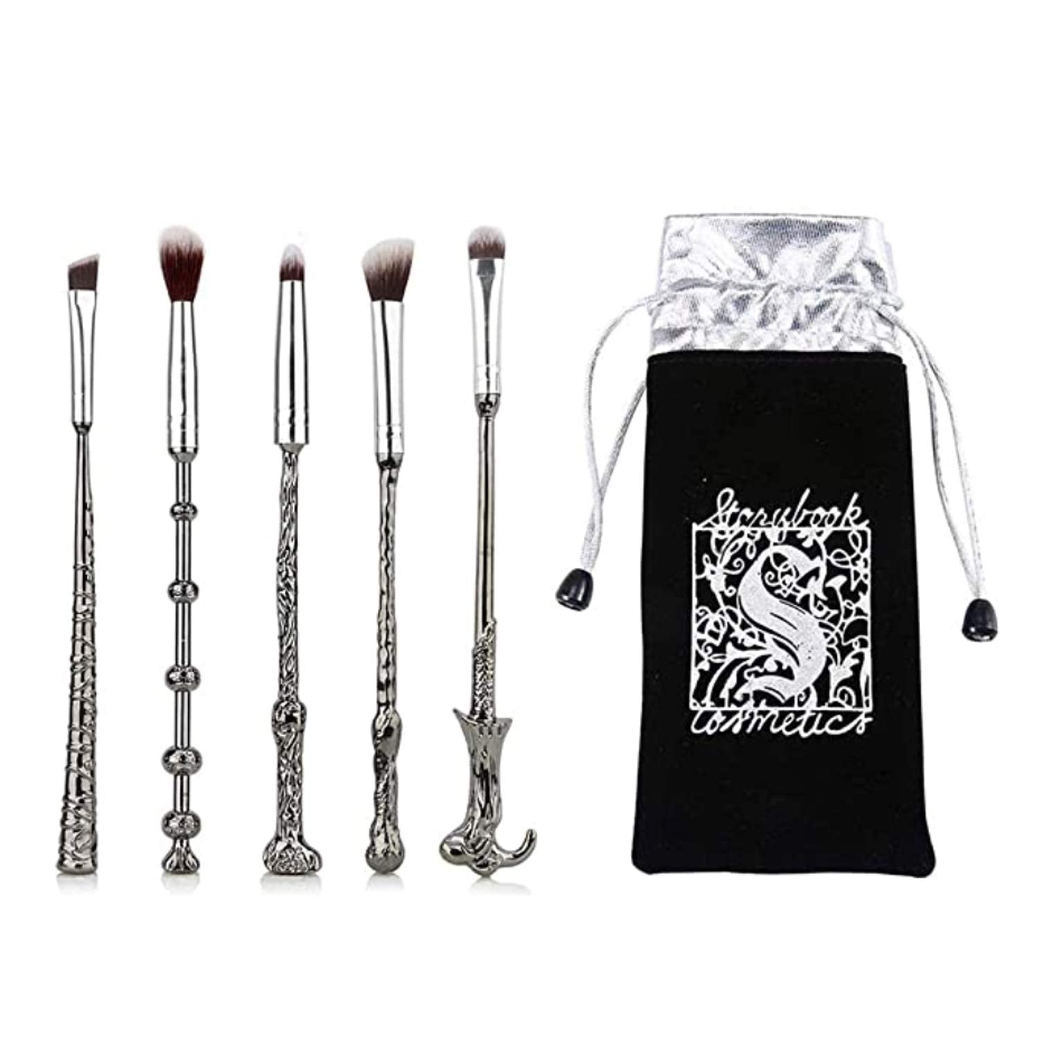 Wizard Wand Brushes,Wechip 5 PCS Makeup Brush Set for Foundation Blending Blush Concealer Eyebrow Face Powder