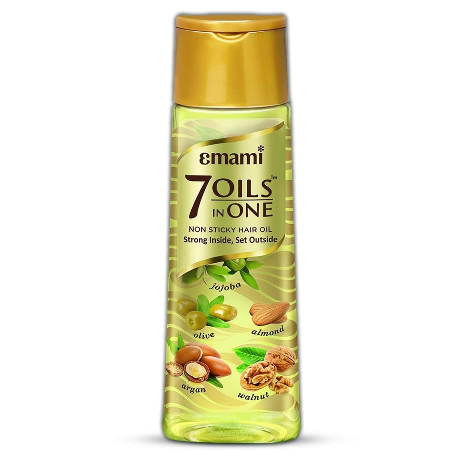 Emami 7-in-1 Hair Oil | with Natural Ayurvedic Herbs | Repairs Hair Damage | Nourishes Scalp | Fights Dandruff | Provides Strong & Healthy Hairs | 3.38 Fl Oz/100ml