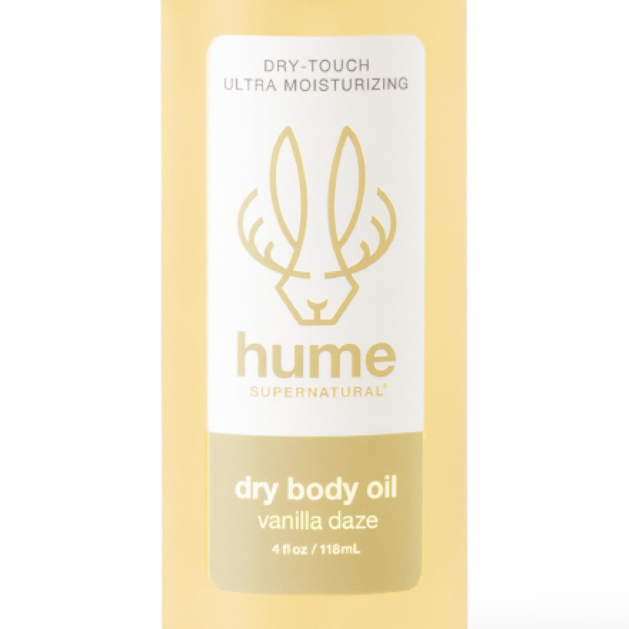 HUME SUPERNATURAL Dry Body Oil Spray - Moisturizing Oil for Dry Skin, After Shower Body Oils for Women and Men, Nourishing, Hydration, Glow, Probiotic, Vanilla Daze, 1-Pack