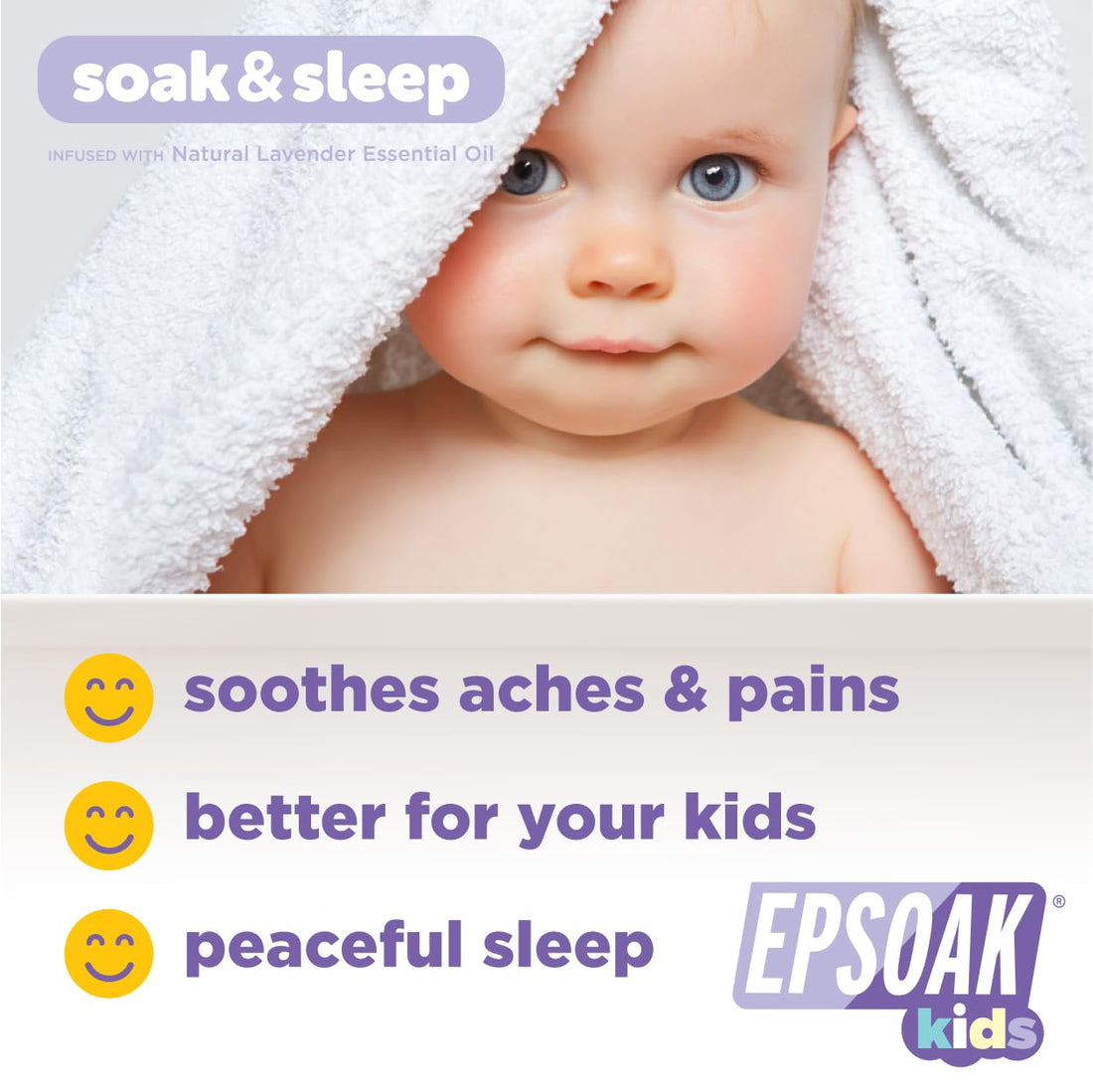 Epsoak Kids Lavender Soak & Sleep Epsom Salt - 2 lb. Bag