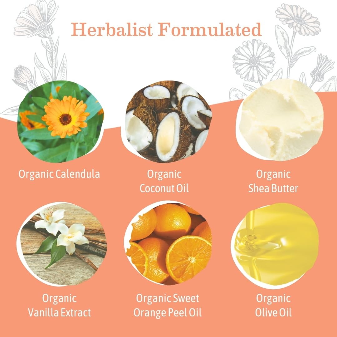 Earth Mama Sweet Orange Baby Liquid Wash Foaming Hand Soap, Organic All Purpose Body Wash for Sensitive Skin, Castile Soap with Coconut Oil, Shea Butter, Calendula, & Aloe, (Packaging May Vary)