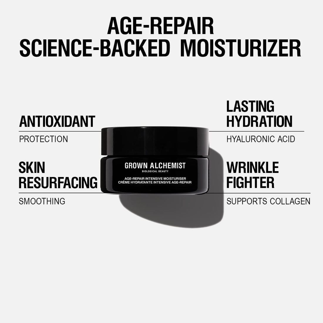 Grown Alchemist Age-Repair Intensive Moisturizer - White Tea & Phyto-Peptide - Anti Aging Face Cream, Clean Skincare (40ml / 1.35oz)