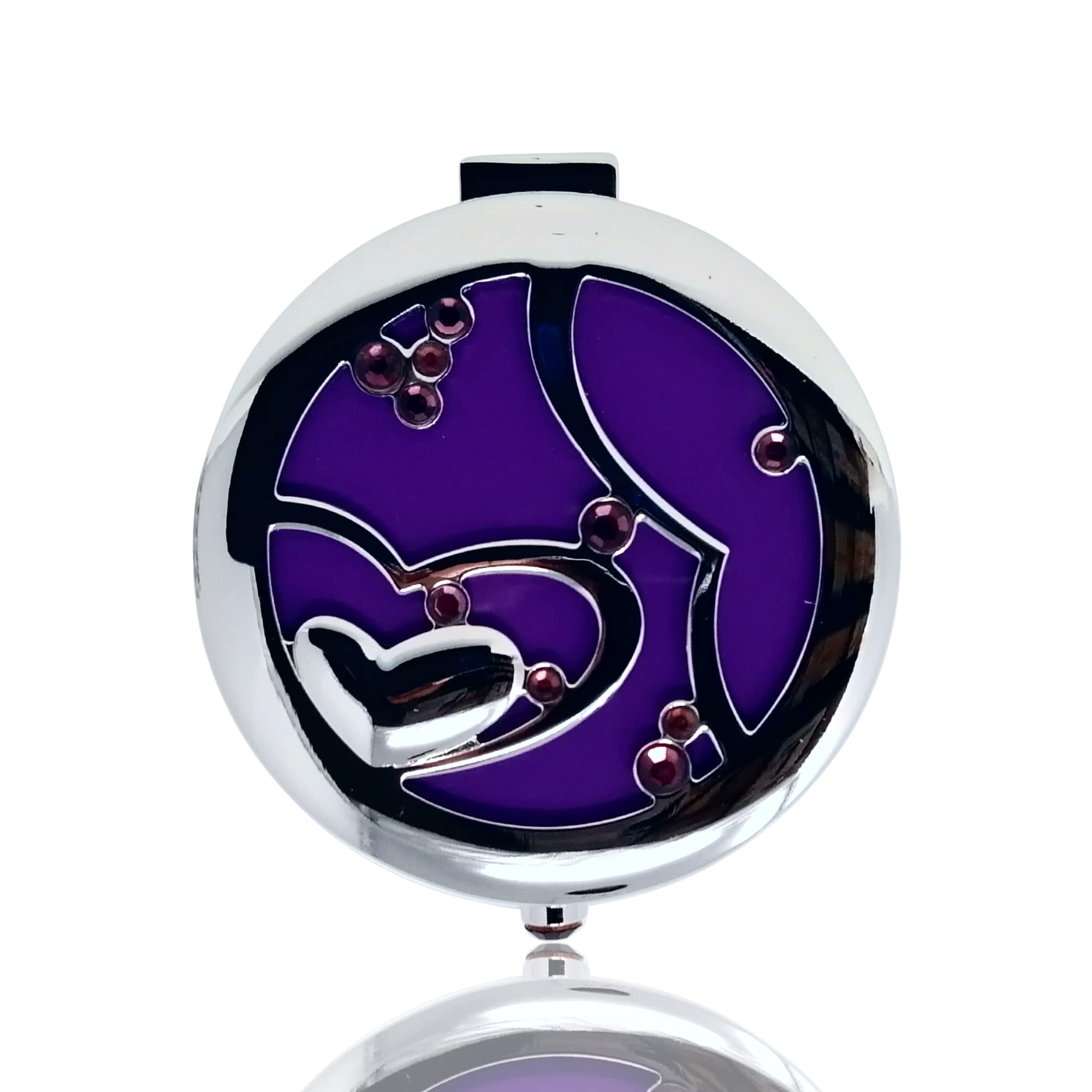 Rucci Compact Mirror, Inter-Locking Heart