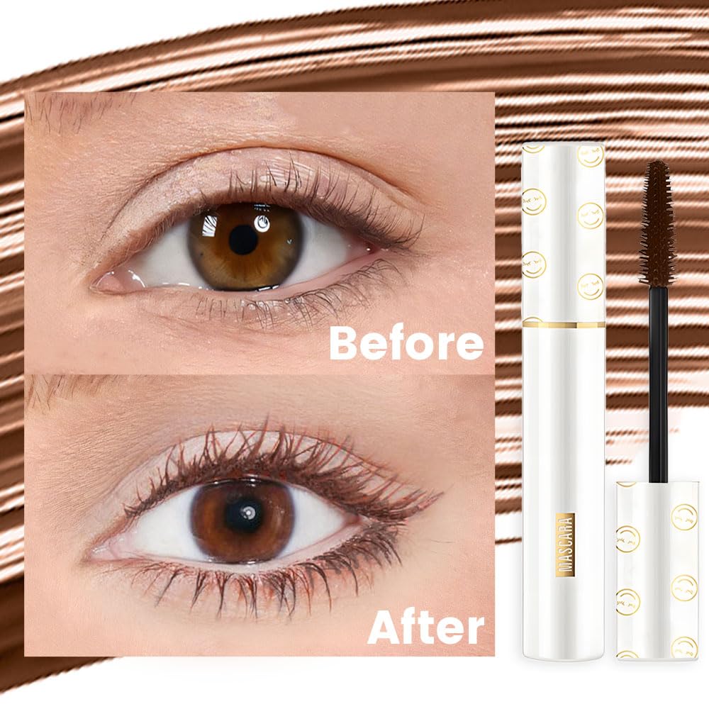 brown mascara waterproof,Brown Lash Mascara, Waterproof, Flake & Smudge Resistant, Cruelty-Free, Nourishing Formula,hypoallergenic mascara brown