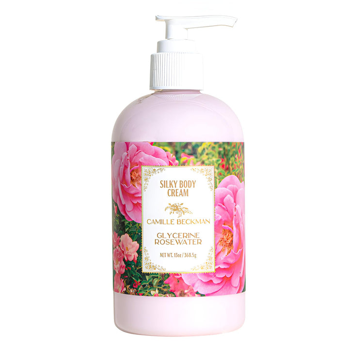 Camille Beckman Silky Body Cream 13 oz - Glycerine Rosewater Scent
