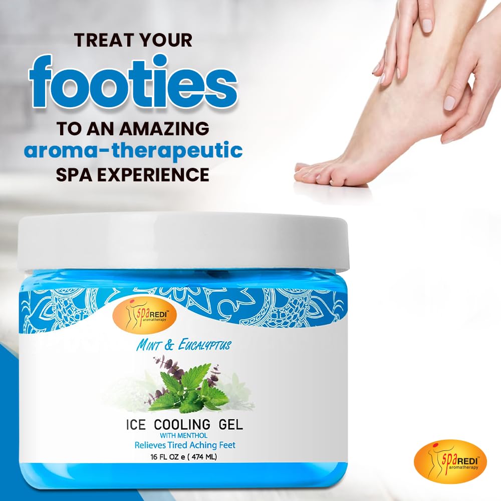Sparedi Spa Redi Ice Cooling Gel (16 Oz - Mint & Eucalyptus)