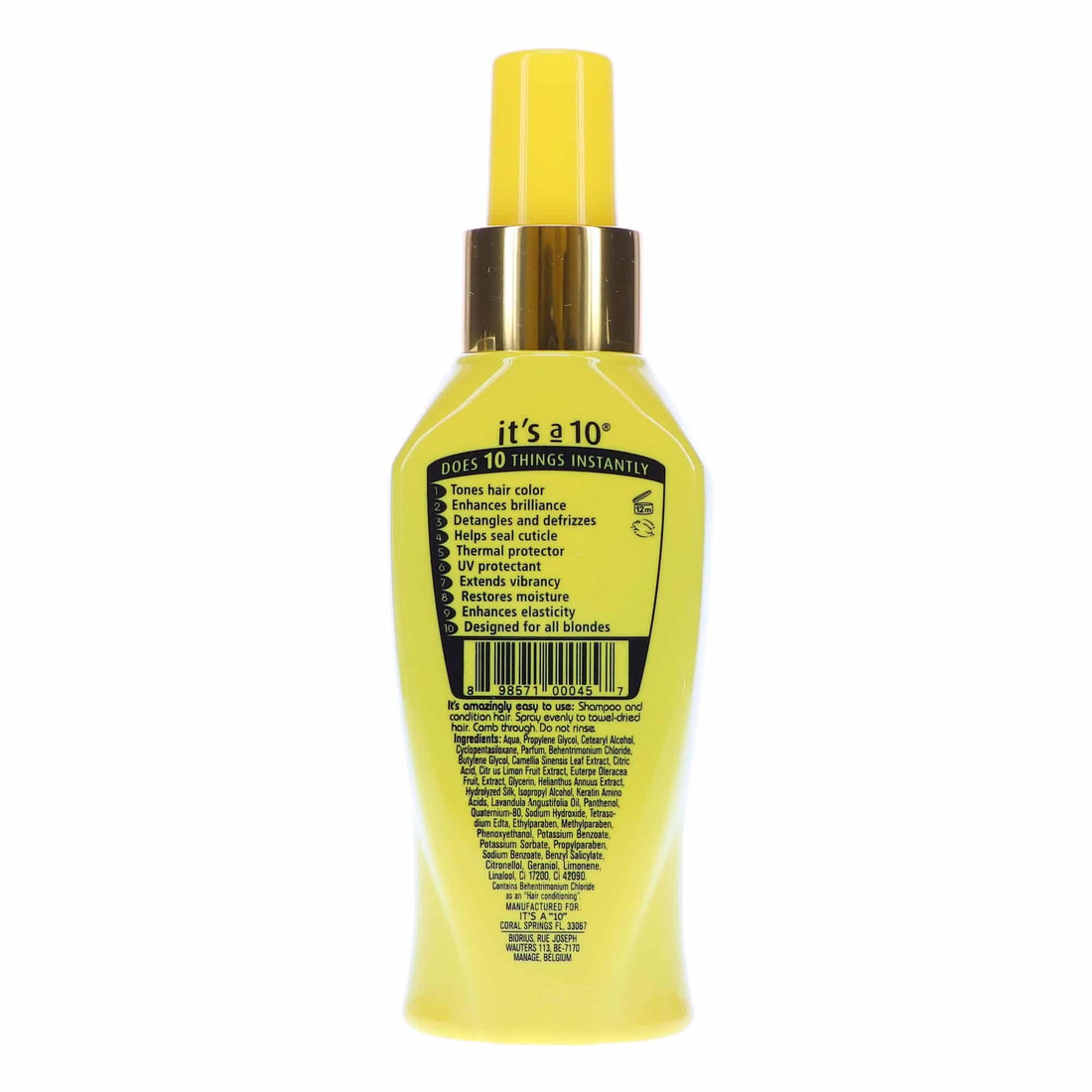 It'S A 10 - Miracle Leave In Product For Blondes 4 Oz