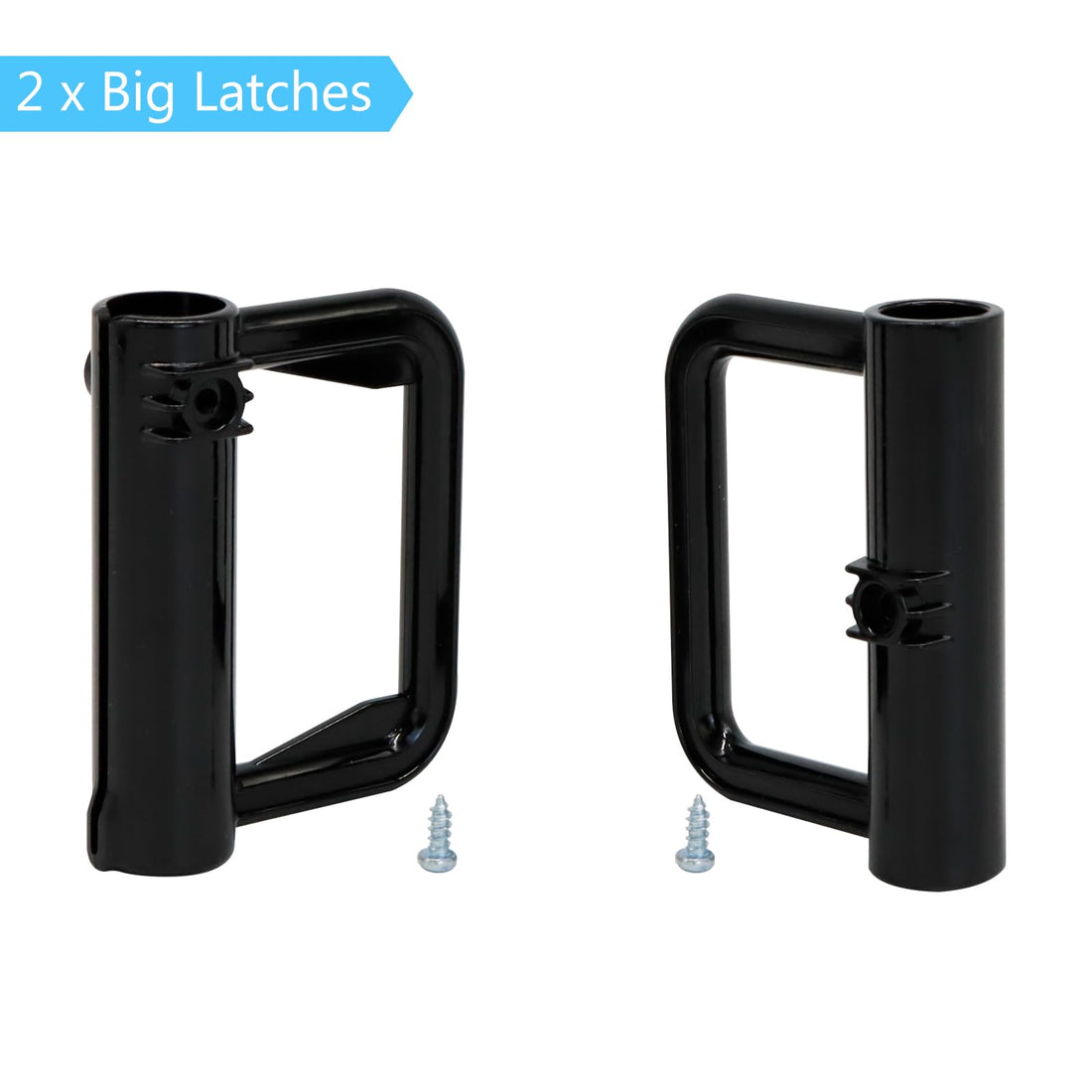 KISKIZ Retractable Baby Gate Replacement Parts (Black) Hardware Full Set Wall Mounting Accessories with Brackets Anchors and Screws