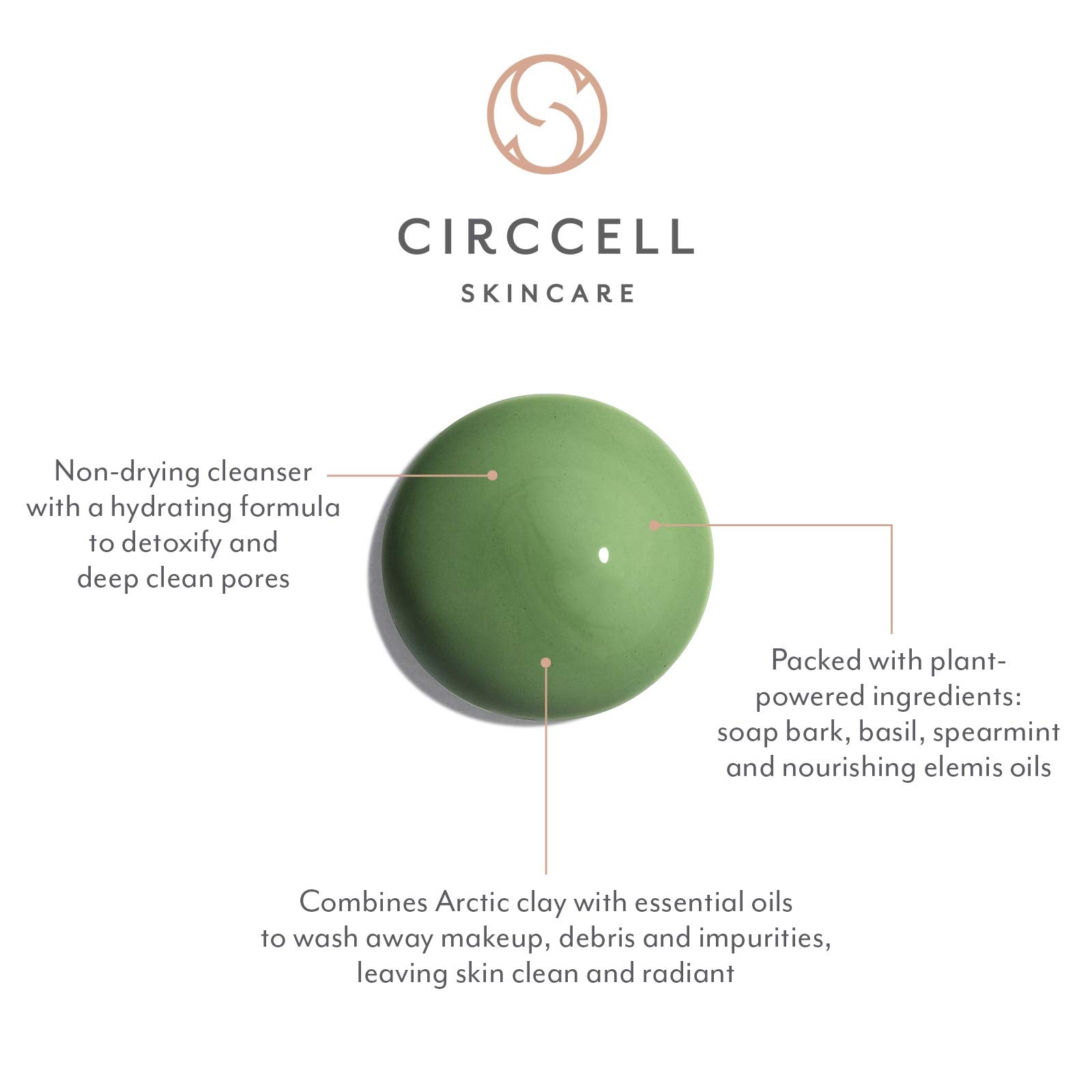 CIRCCELL Geothermal Clay Cleanser, 4 Fl Oz