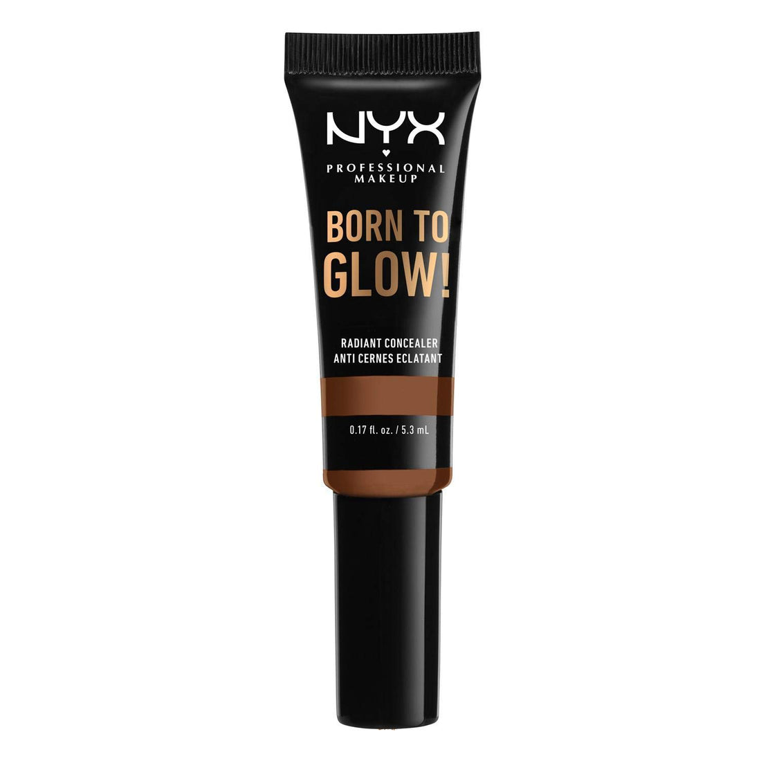 NYX PROFESSIONAL MAKEUP Born To Glow Radiant Concealer - Cappuccino, Medium Deep With Cool Undertone