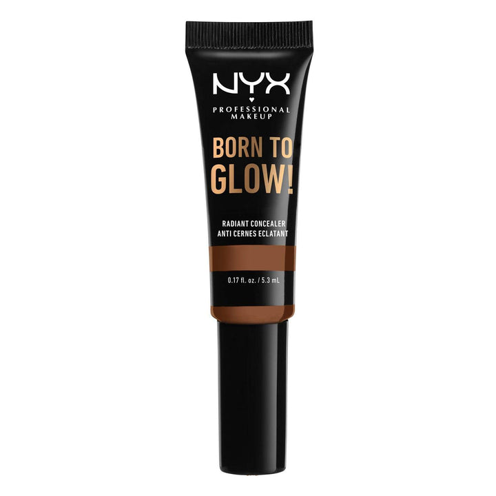 NYX PROFESSIONAL MAKEUP Born To Glow Radiant Concealer - Cappuccino, Medium Deep With Cool Undertone